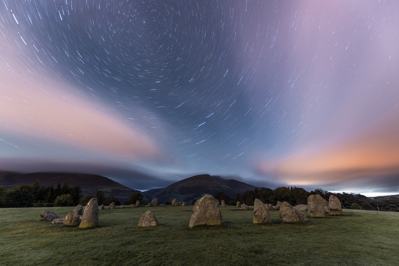 Castlerigg stone circle Star trails - Lake District & Cumbria