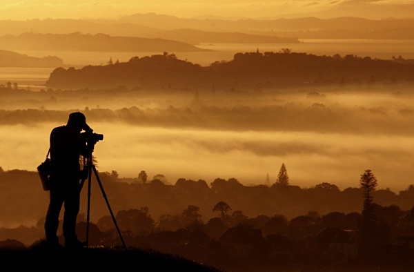 Photographer silhouette